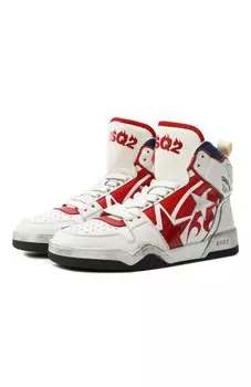 Кожаные кеды Spiker Dsquared2