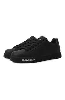 Кожаные кеды Portofino Dolce & Gabbana