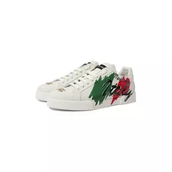 Кожаные кеды Portofino light Dolce &amp; Gabbana