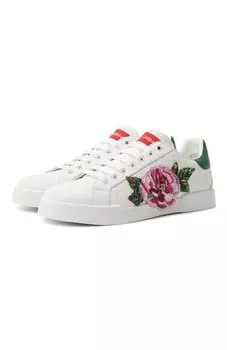 Кожаные кеды Portofino Light Dolce & Gabbana