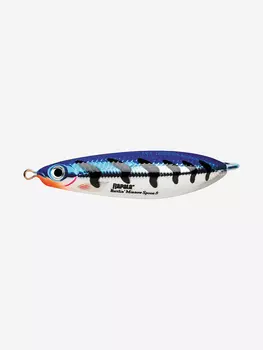 Блесна для рыбалки колеблющаяся RAPALA Rattlin' Minnow Spoon, 8см, 16гр /MBT (незацепляйка), Голубой