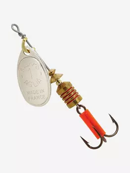 Блесна для рыбалки вертушка Mepps AGLIA 1, SILVER, 1 штука, Коричневый