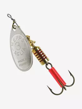 Блесна для рыбалки вертушка Mepps AGLIA 3, SILVER, 1 штука, Серебряный