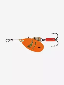Блесна для рыбалки вертушка Mepps AGLIA FLUO, 1, Orange, 1 штука, Оранжевый