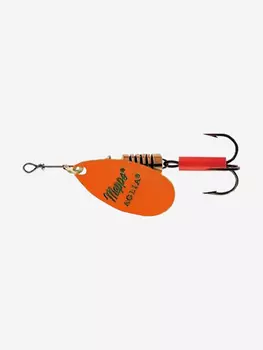 Блесна для рыбалки вертушка Mepps AGLIA FLUO, 4, Orange, 1 штука, Оранжевый