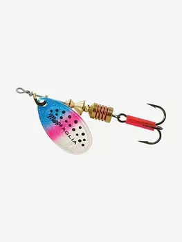 Блесна для рыбалки вертушка Mepps AGLIA FLUO, Micropigments Trout, 2, Rainbo, 1 штука, Голубой