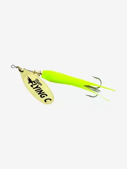 Блесна для рыбалки вертушка Mepps AGLIA FLYING C, 10g №3 Gold/Chartreuse, 1 штука, Золотой