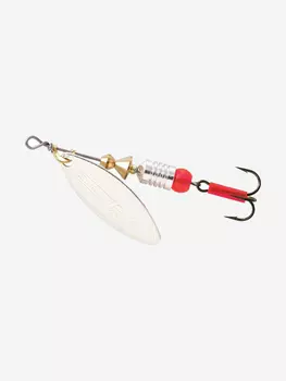 Блесна для рыбалки вертушка Mepps AGLIA LONG 1, SILVER, 1 штука, Серебряный