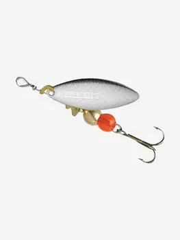 Блесна для рыбалки вертушка Mepps AGLIA LONG 00, SILVER, 1 штука, Серебряный