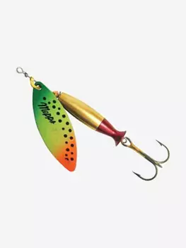 Блесна для рыбалки вертушка Mepps AGLIA LONG HEAVY, 2, Gold/Tiger, 1 штука, Золотой