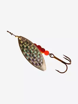 Блесна для рыбалки вертушка Mepps AGLIA LONG RAINBO, 3, SILVER, 1 штука, Серебряный