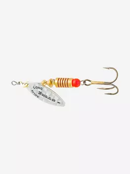 Блесна для рыбалки вертушка Mepps AGLIA LONG RAINBO, 1, SILVER, 1 штука, Серебряный