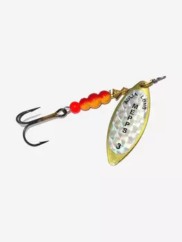 Блесна для рыбалки вертушка Mepps AGLIA LONG RAINBO, 3, Gold, 1 штука, Золотой