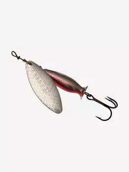 Блесна для рыбалки вертушка Mepps AGLIA LONG HEAVY, 1+ SILVER, 1 штука, Серебряный