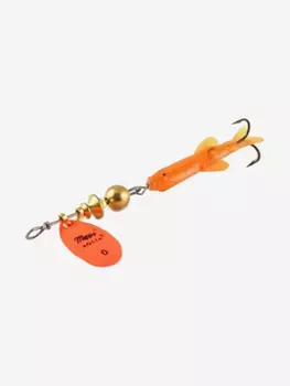 Блесна для рыбалки вертушка Mepps AGLIA Mini Saumon, 0, Orange, 1 штука, Оранжевый