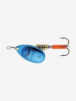 Блесна для рыбалки вертушка Mepps AGLIA PLATINUM, 2, Blue/SILVER, 1 штука, Голубой