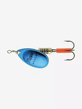 Блесна для рыбалки вертушка Mepps AGLIA PLATINUM, 5, Blue/SILVER, 1 штука, Голубой