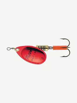 Блесна для рыбалки вертушка Mepps AGLIA PLATINUM, 3, Red/SILVER, 1 штука, Красный