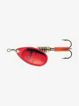 Блесна для рыбалки вертушка Mepps AGLIA PLATINUM, 4, Red/SILVER, 1 штука, Красный