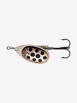 Блесна для рыбалки вертушка Mepps AGLIA PTS, 2, Copper/Black dots, 1 штука, Коричневый