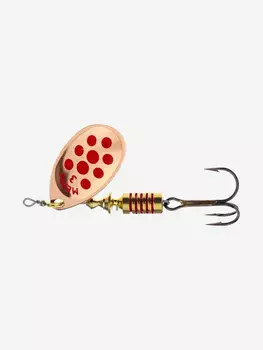 Блесна для рыбалки вертушка Mepps AGLIA PTS, 3, Copper/Red dots, 1 штука, Коричневый