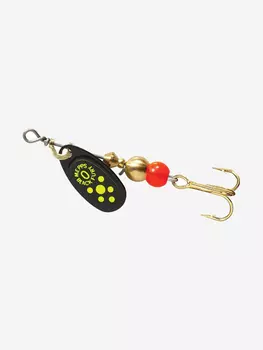 Блесна для рыбалки вертушка Mepps BLACK FURY 0, Black/Chartreuse, 1 штука, Черный