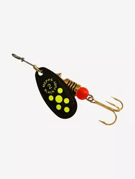 Блесна для рыбалки вертушка Mepps BLACK FURY 2, Black/Chartreuse, 1 штука, Черный