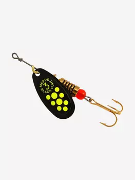 Блесна для рыбалки вертушка Mepps BLACK FURY 3, Black/Chartreuse, 1 штука, Черный