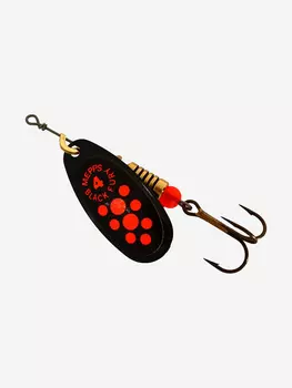 Блесна для рыбалки вертушка Mepps BLACK FURY 4, Black/Orange, 1 штука, Черный