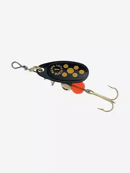 Блесна для рыбалки вертушка Mepps BLACK FURY 1, Black/Yellow, 1 штука, Черный