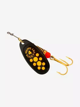 Блесна для рыбалки вертушка Mepps BLACK FURY 4, Black/Yellow, 1 штука, Черный