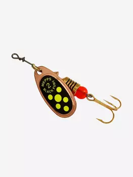 Блесна для рыбалки вертушка Mepps BLACK FURY 2, Copper/Chartreuse, 1 штука, Коричневый