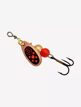 Блесна для рыбалки вертушка Mepps BLACK FURY 0, Copper/Orange, 1 штука, Коричневый