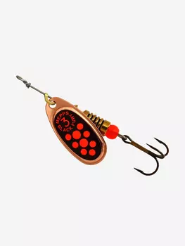 Блесна для рыбалки вертушка Mepps BLACK FURY 3, Copper/Orange, 1 штука, Коричневый
