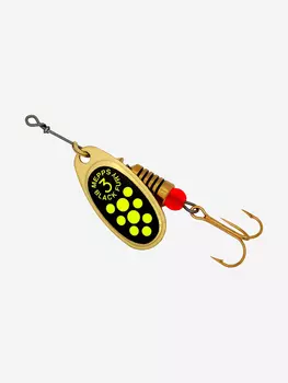 Блесна для рыбалки вертушка Mepps BLACK FURY 3, Gold/Chartreuse, 1 штука, Золотой