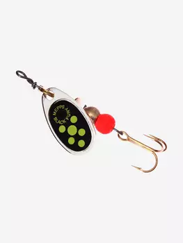 Блесна для рыбалки вертушка Mepps BLACK FURY 0, SILVER/Chartreuse, 1 штука, Серебряный
