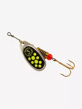 Блесна для рыбалки вертушка Mepps BLACK FURY 3, SILVER/Chartreuse, 1 штука, Серебряный