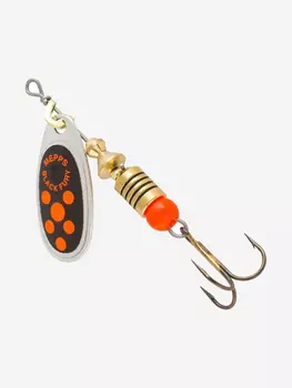 Блесна для рыбалки вертушка Mepps BLACK FURY 0, SILVER/Orange, 1 штука, Оранжевый