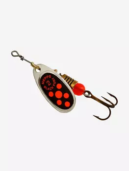 Блесна для рыбалки вертушка Mepps BLACK FURY 2, SILVER/Orange, 1 штука, Серебряный