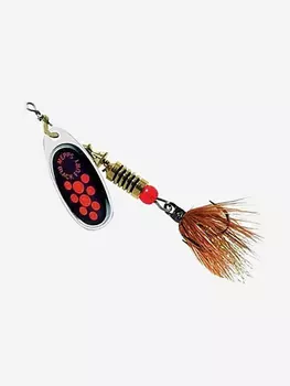 Блесна для рыбалки вертушка Mepps BLACK FURY MOUCHE, 2, SILVER/Orange, 1 штука, Серебряный