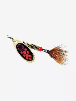 Блесна для рыбалки вертушка Mepps BLACK FURY MOUCHE, 0, Gold/Orange, 1 штука, Золотой