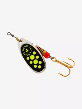 Блесна для рыбалки вертушка Mepps BLACK FURY 4, SILVER/Chartreuse, 1 штука, Серебряный
