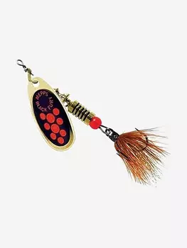 Блесна для рыбалки вертушка Mepps BLACK FURY MOUCHE, 3, Gold/Orange, 1 штука, Золотой