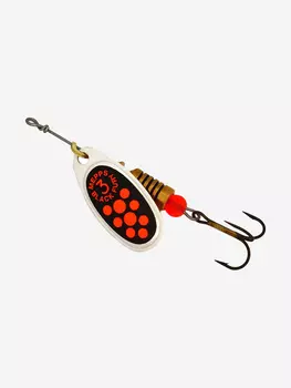 Блесна для рыбалки вертушка Mepps BLACK FURY 3, SILVER/Orange, 1 штука, Серебряный