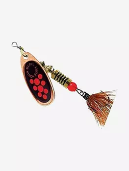 Блесна для рыбалки вертушка Mepps BLACK FURY MOUCHE, 3, Cooper/Orange, 1 штука, Коричневый