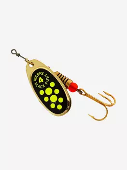 Блесна для рыбалки вертушка Mepps BLACK FURY 4, Gold/Chartreuse, 1 штука, Золотой