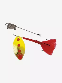Блесна для рыбалки вертушка Mepps LUSOX FLUO, 3, Gold/Chartreuse (блистер), Золотой