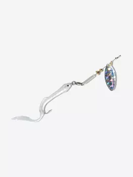Блесна для рыбалки вертушка Mepps RAINBO ANGUILLON, 1 S, 1 штука, Серебряный