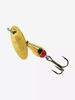 Блесна для рыбалки вертушка Mepps XD 1, Gold/Gold, 1 штука, Золотой