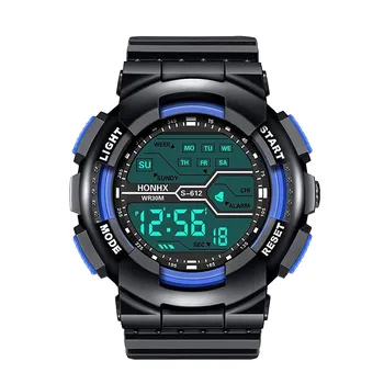 H-onhx Led Digital Watch Разнообразие стилей крутых спортивных электронных часов с 4 кнопками Life Водонепроницаемые часы One Size